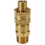 Brass Dix-Lock™ N-Series Bowes Interchange Male Thread Plug